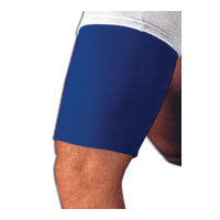 Sportaid Thigh Support Slip On Neoprene, Blue, Medium with size: 20 - 22 inches, 1 ea